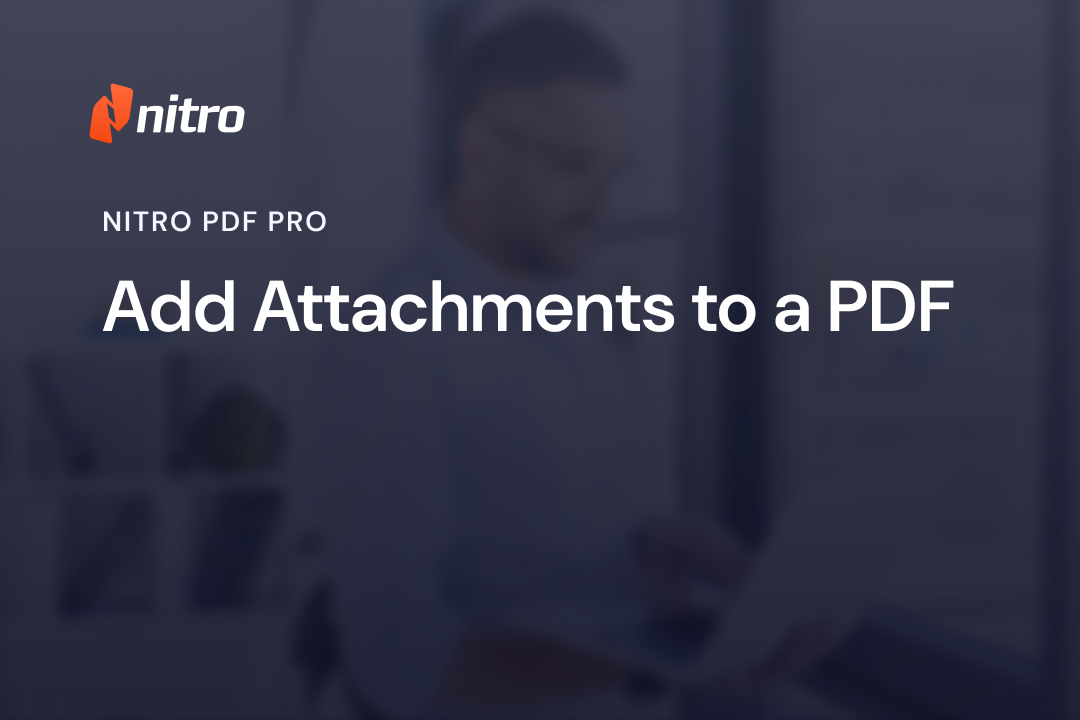 Add Attachments to a PDF