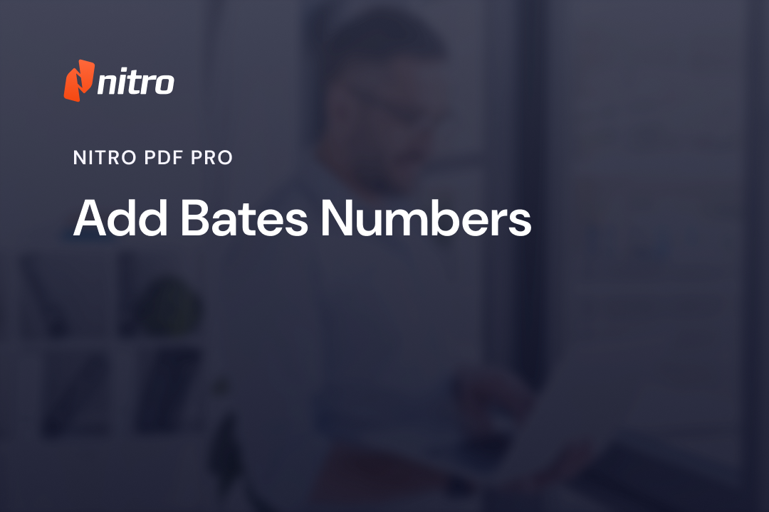 Add Bates Numbers