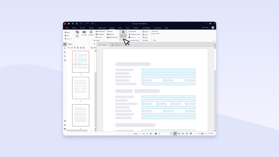 nitro™ forms > using javascript > submission wizard... How Nitro AI Revolutionizes Form Creation