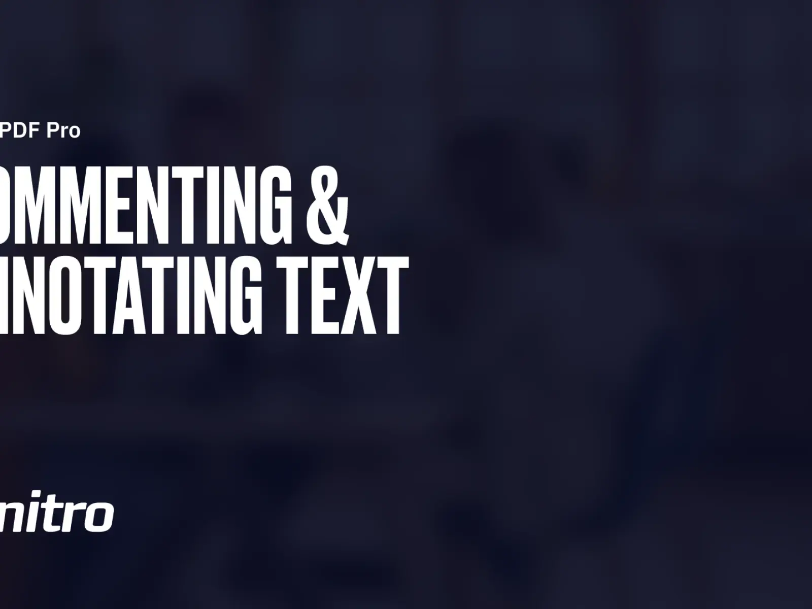 Commenting & Annotating Text