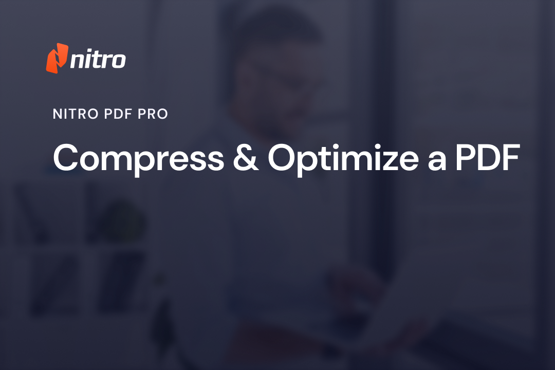 Compress & Optimize a PDF