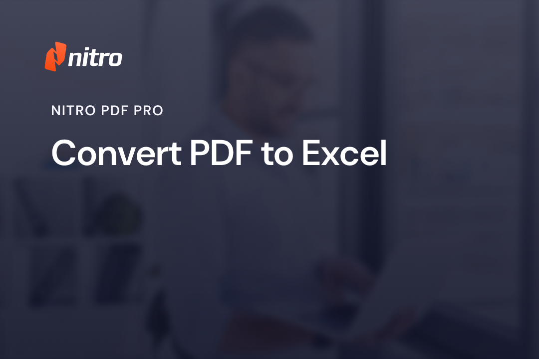 Convert PDF to Excel