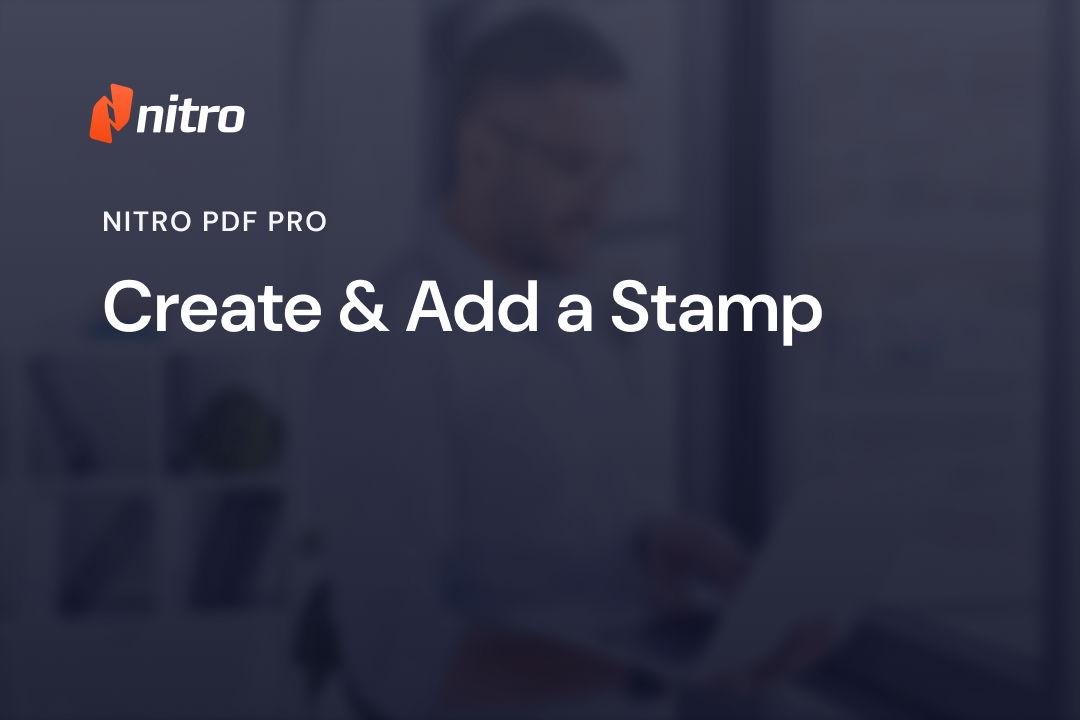 Create & Add a Stamp