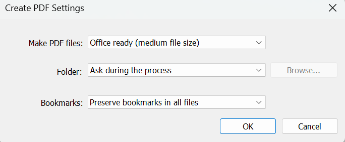 Create PDF Combine