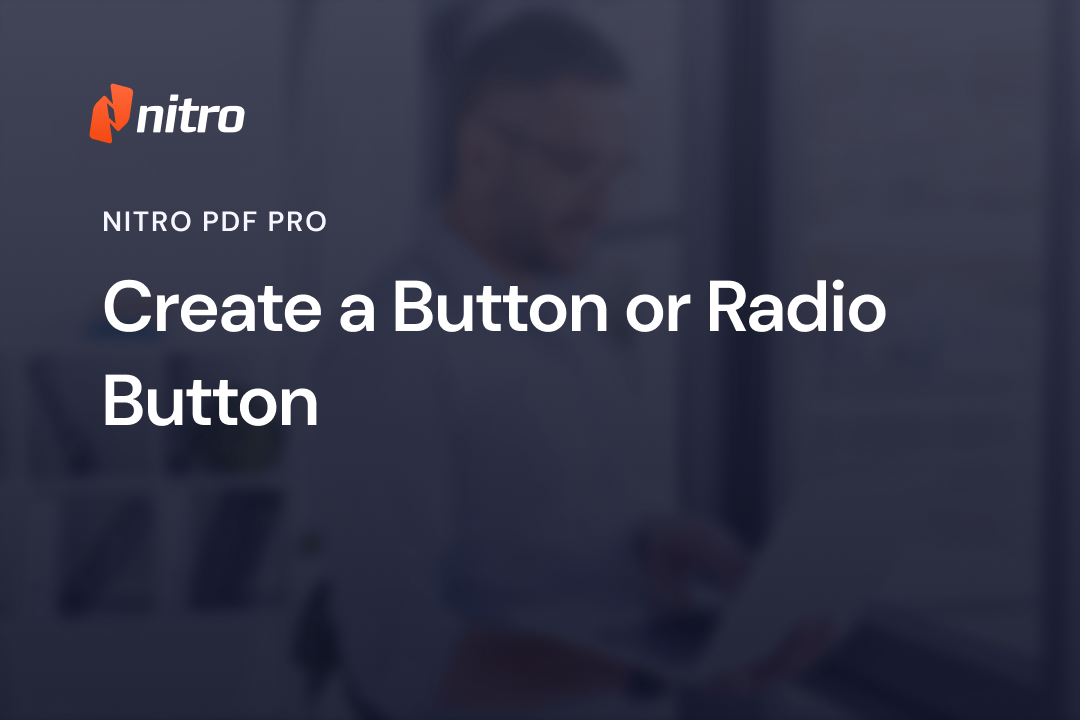 Create a Button or Radio Button
