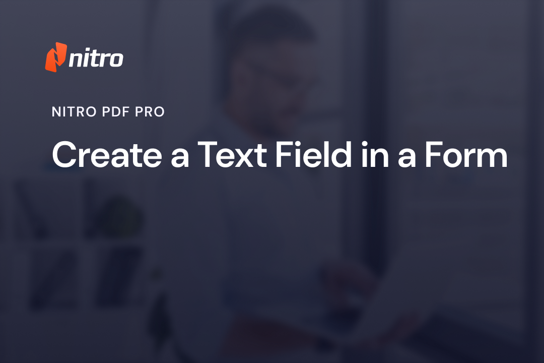 Create a Text Field in a Form