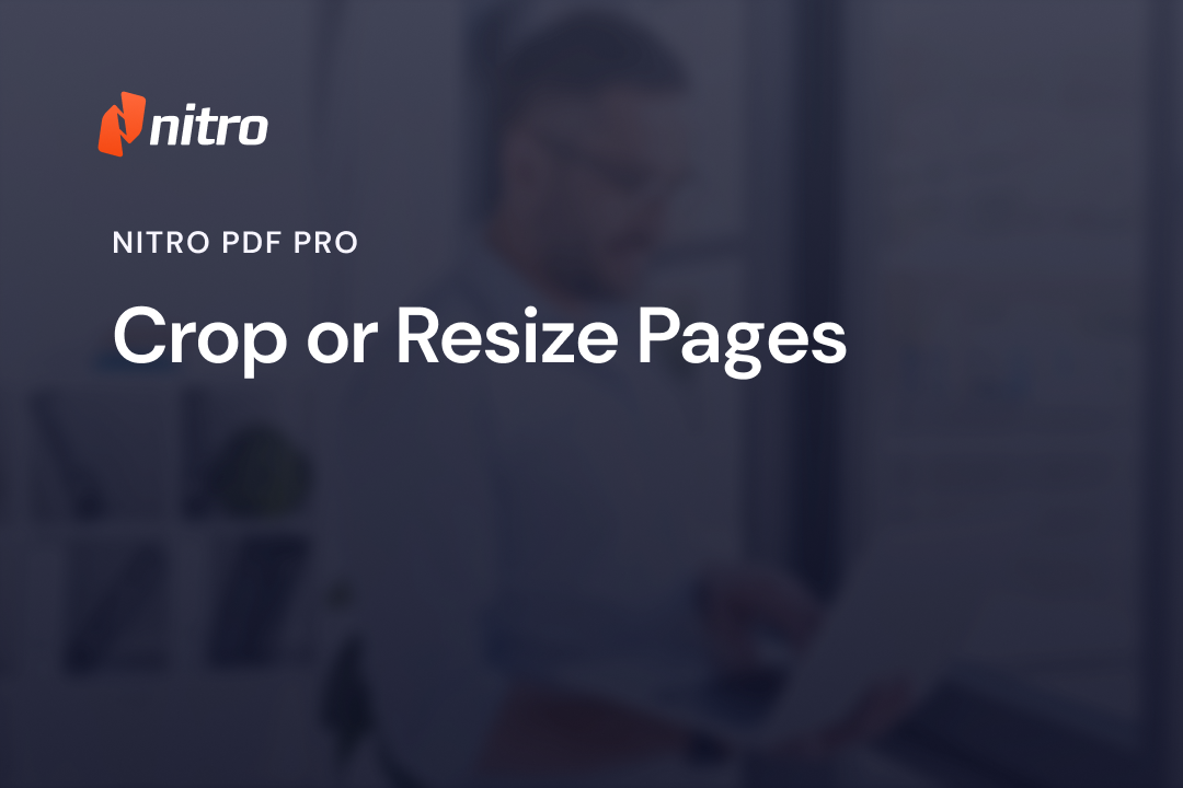 Crop or Resize Pages