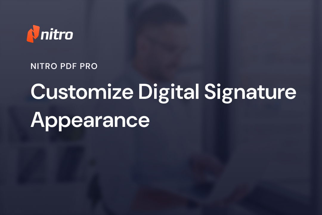 Customize Digital Signature Appearance