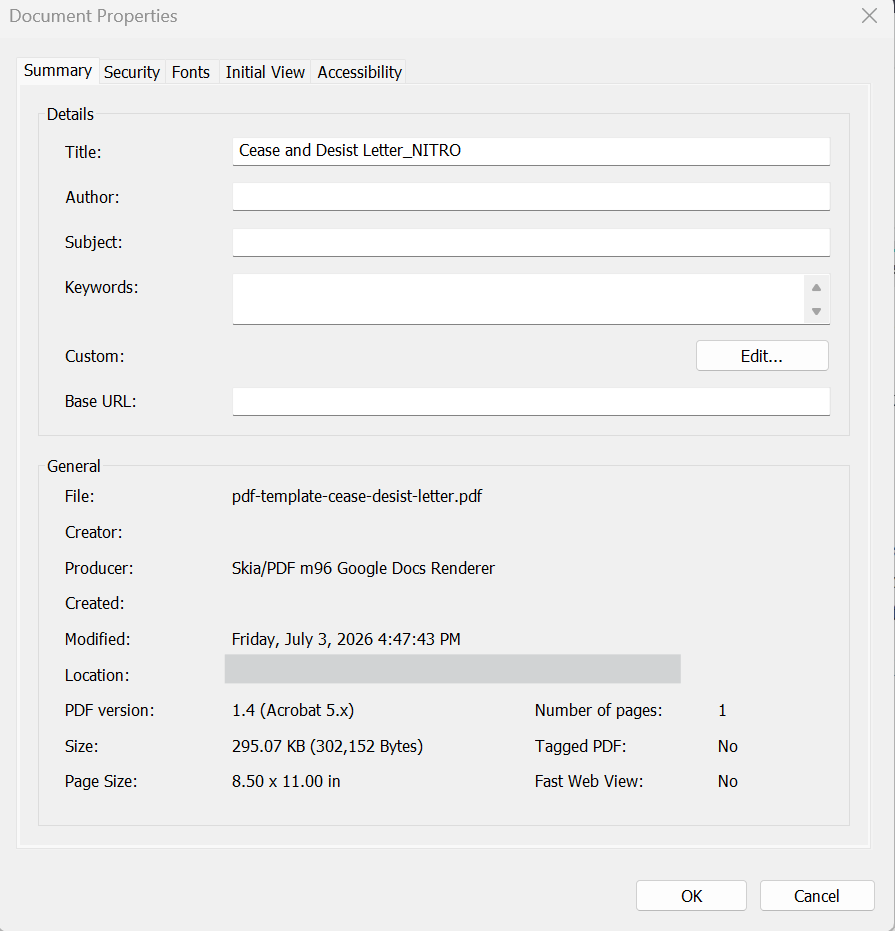 Document Properties-1