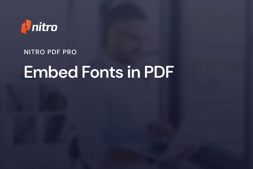 Embed Fonts in PDF