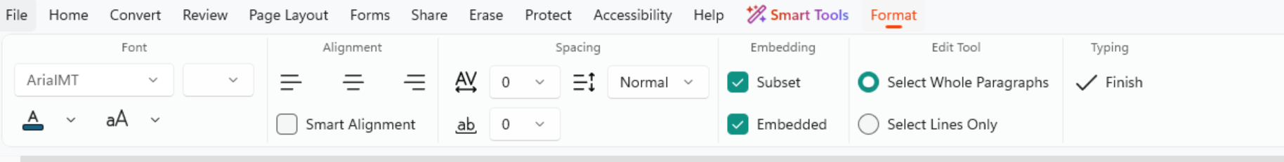 Format Ribbon - Smart Alignment