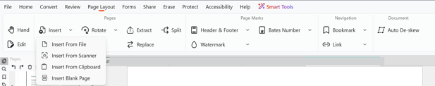 Insert Pages Page Layout