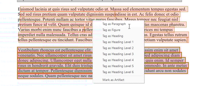 Add tags from the context menu