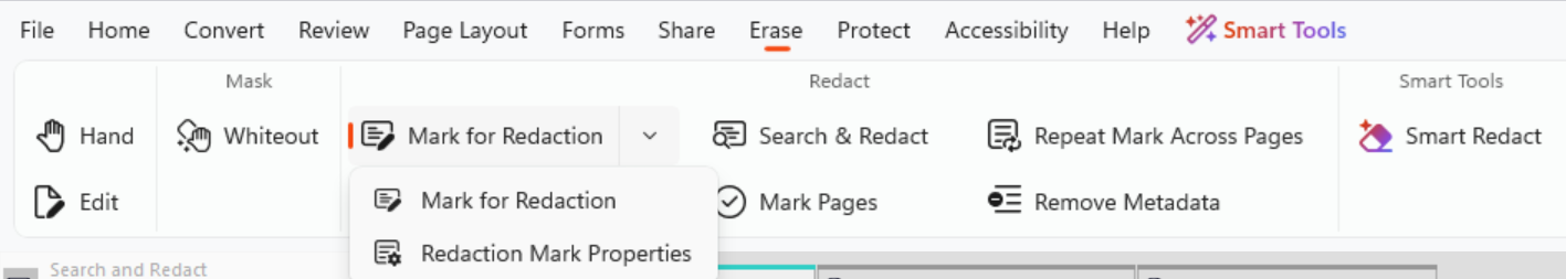 Mark properties