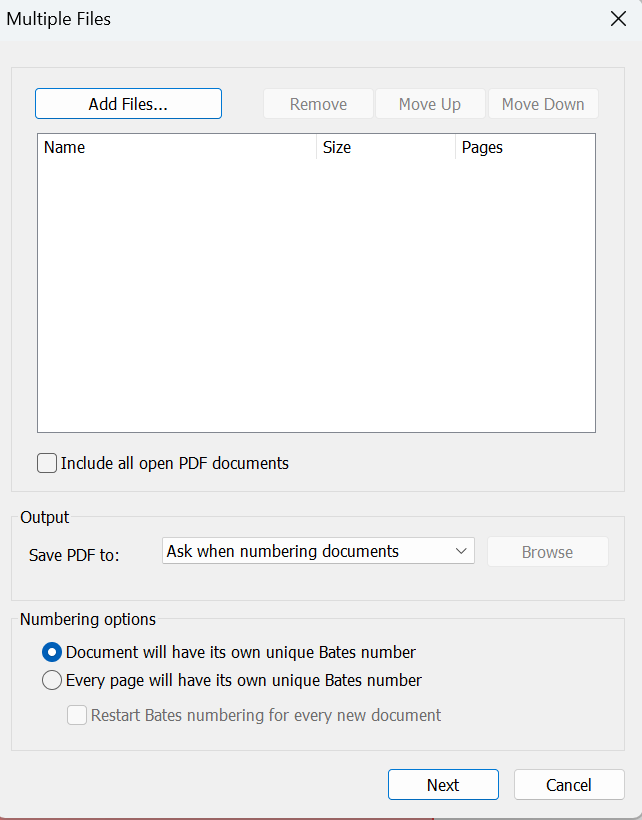 Multiple Files