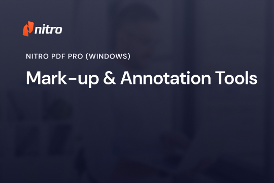 Nitro PDF Pro (Windows) - Commenting & Annotating Text
