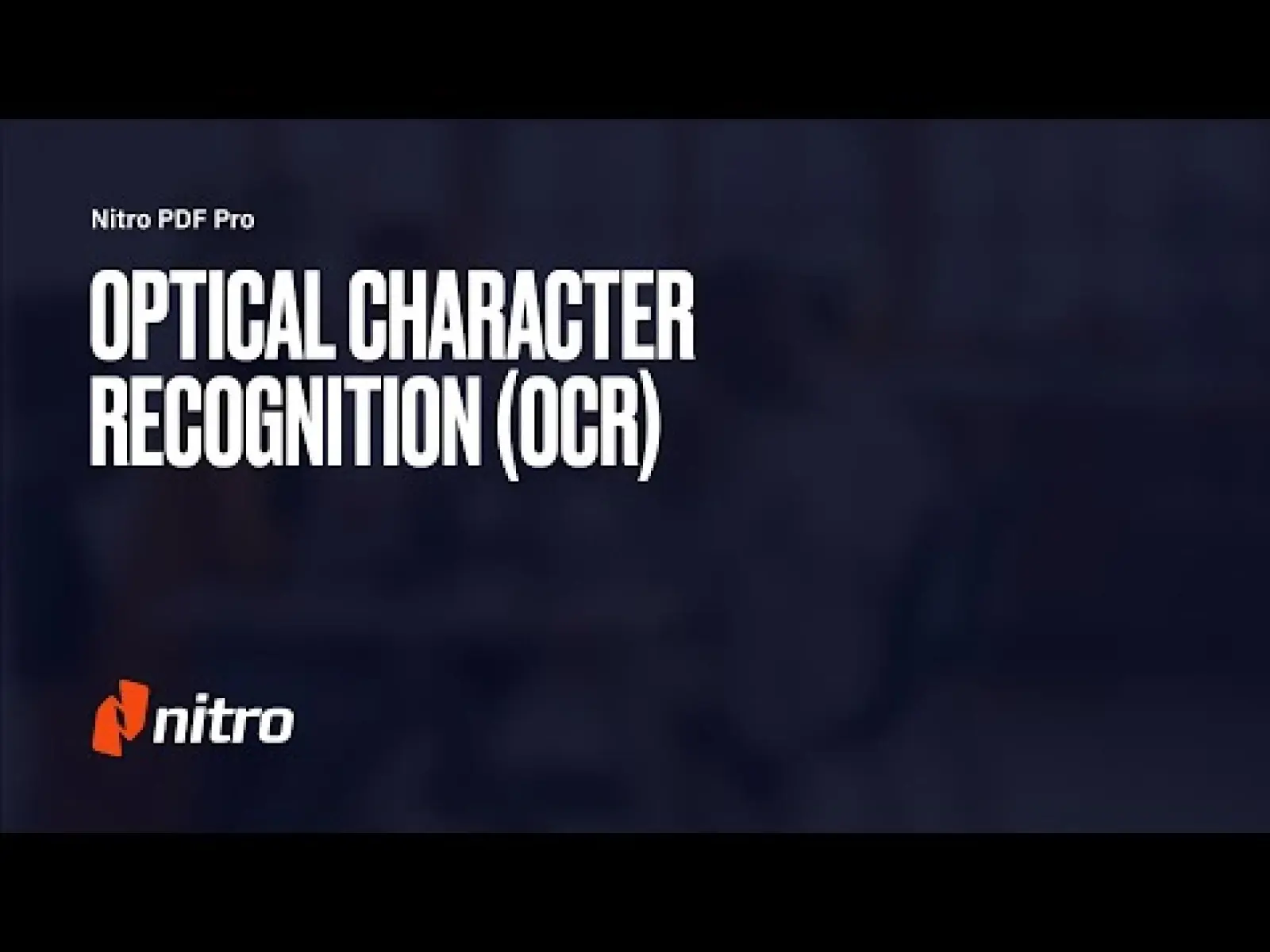 Optical Character Recognition (OCR)
