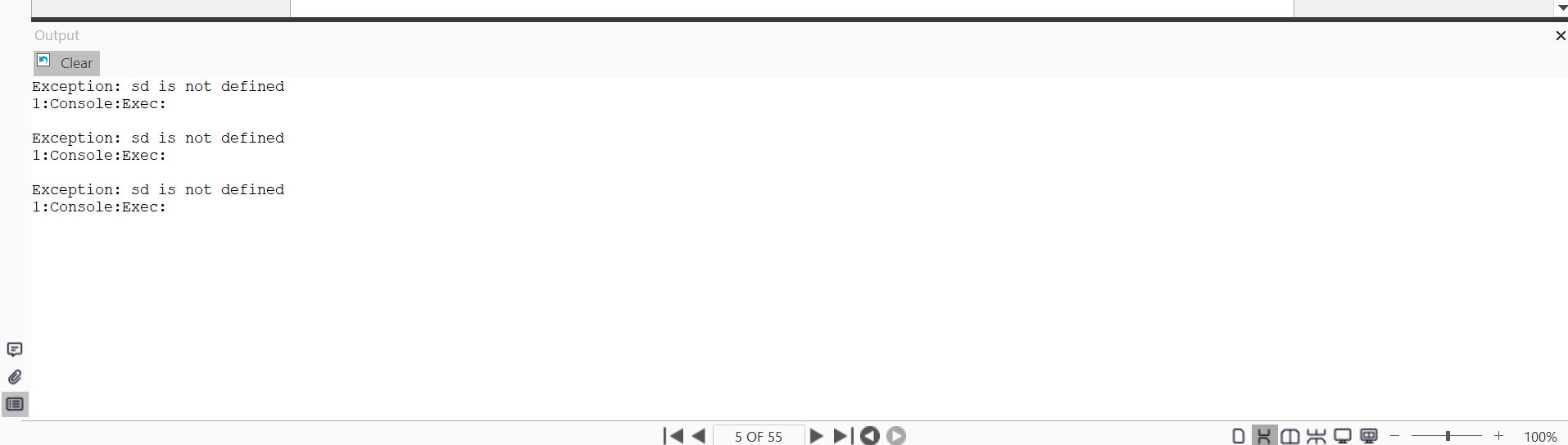 Output Pane