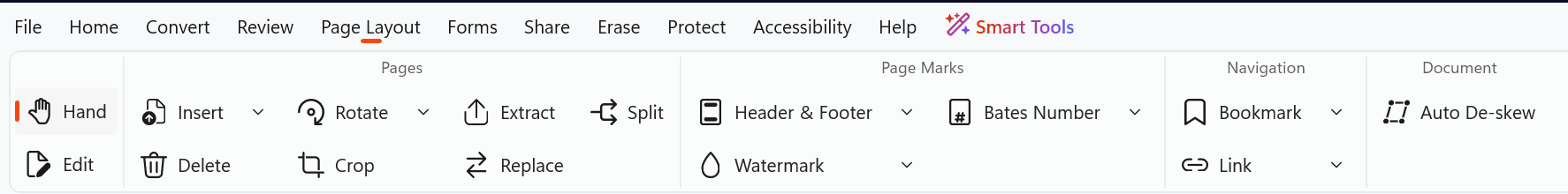 Page Layout Delete