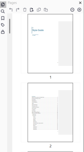 Page pane