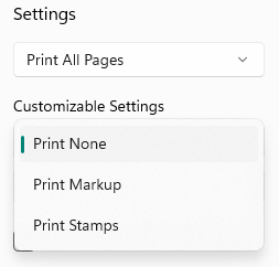 Print Stamps and Annotations