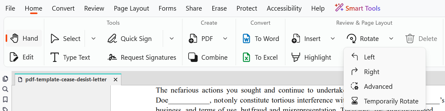 Rotate Pages