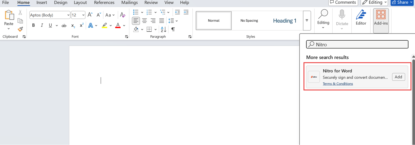 Nitroplus Hello Word Nitro for Office: Word, Outlook, PowerPoint, and Excel