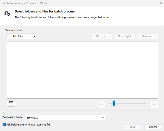 Select Folder Batch Processing
