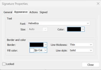 Signature Properties