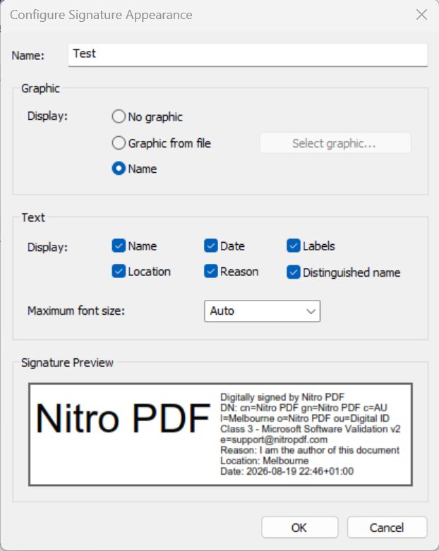 Test Graphic Signature
