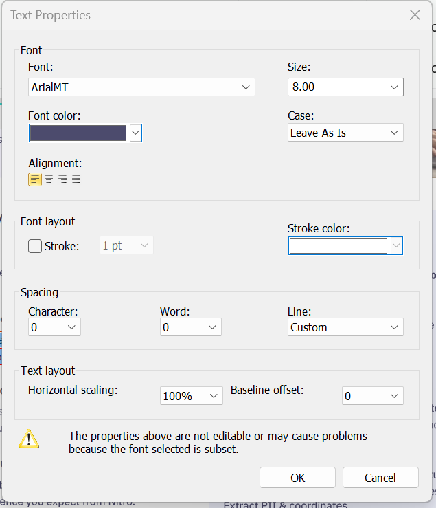 Text Properties
