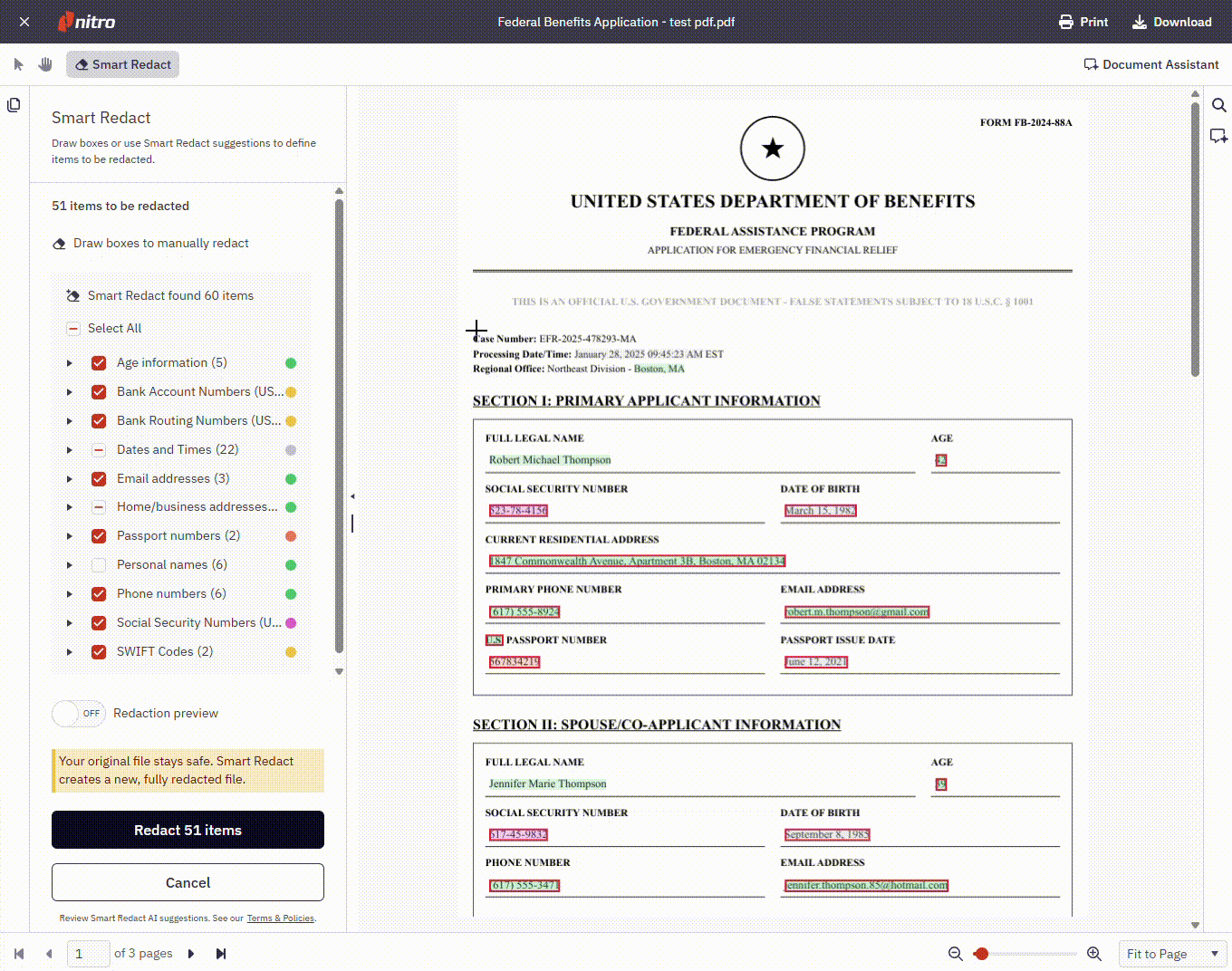 The manual redaction