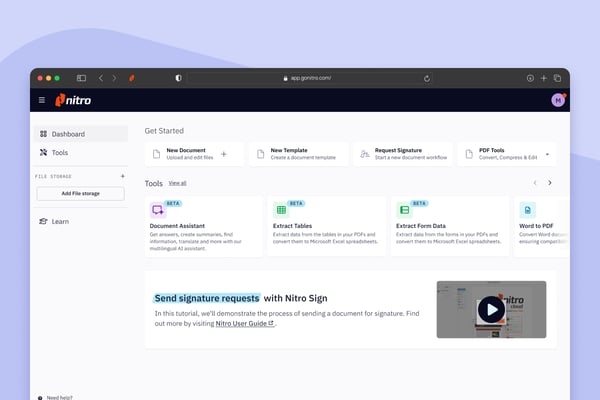 Card-Page Previews-Nitro Workspace