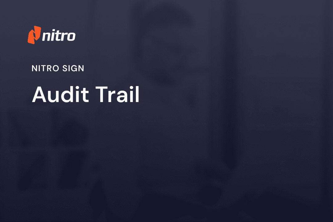 Nitro Sign - Audit Trail