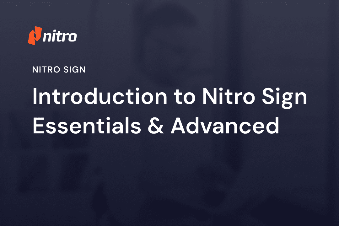 Nitro Sign - Introduction to Nitro Sign Essentials & Advanced