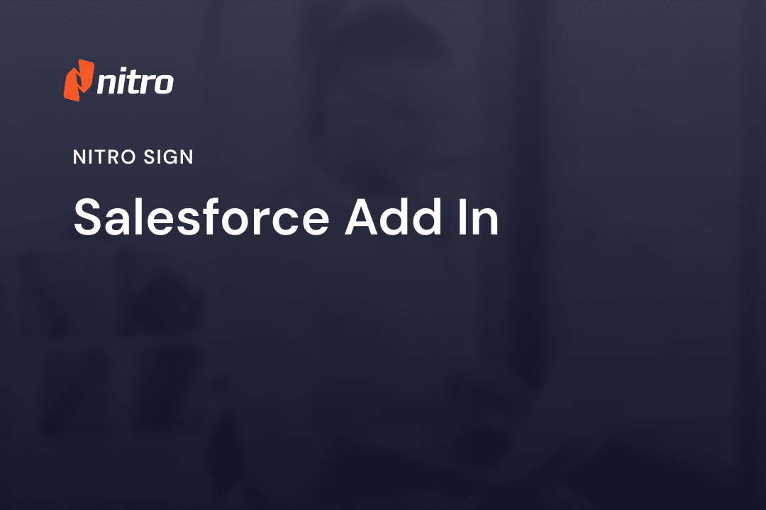 Nitro Sign - Salesforce Add In
