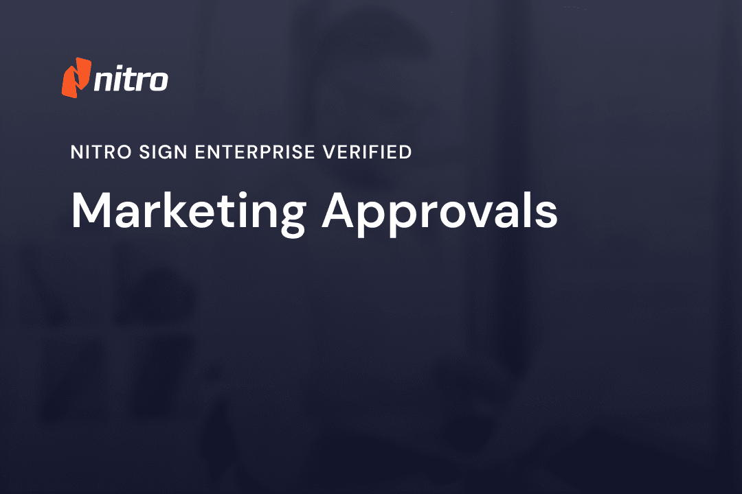 Nitro Sign Enterprise Verified - Marketing Approvals