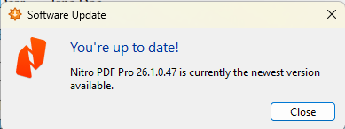 You are up to date