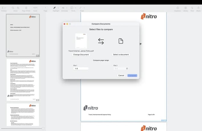 document comparison 1