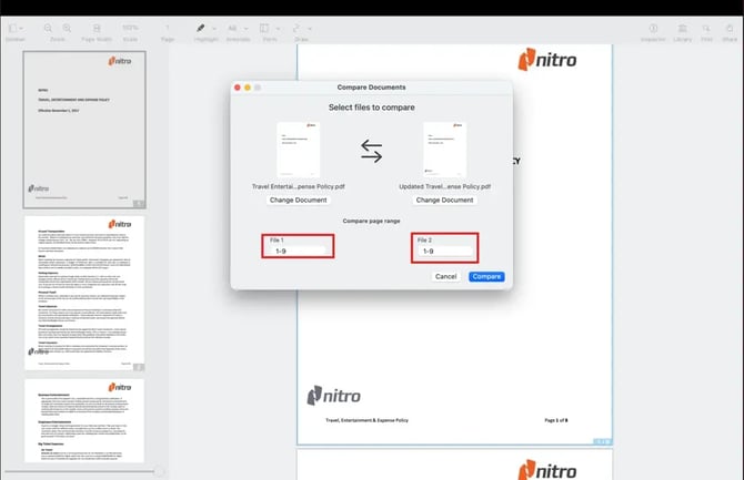 document comparison 4