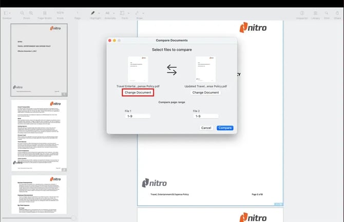 document comparison 5