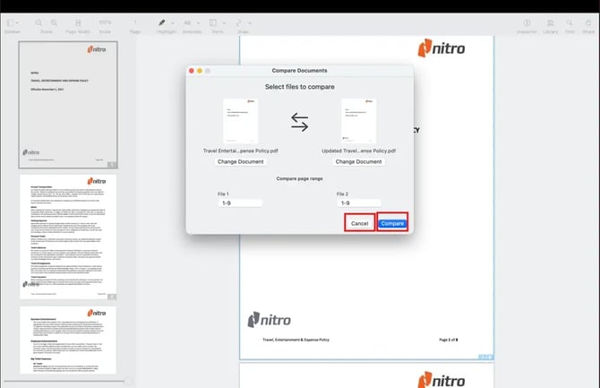 document comparison 7