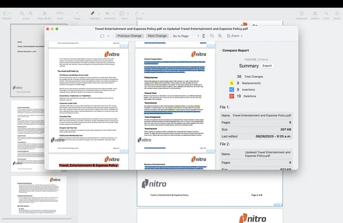 document comparison 8