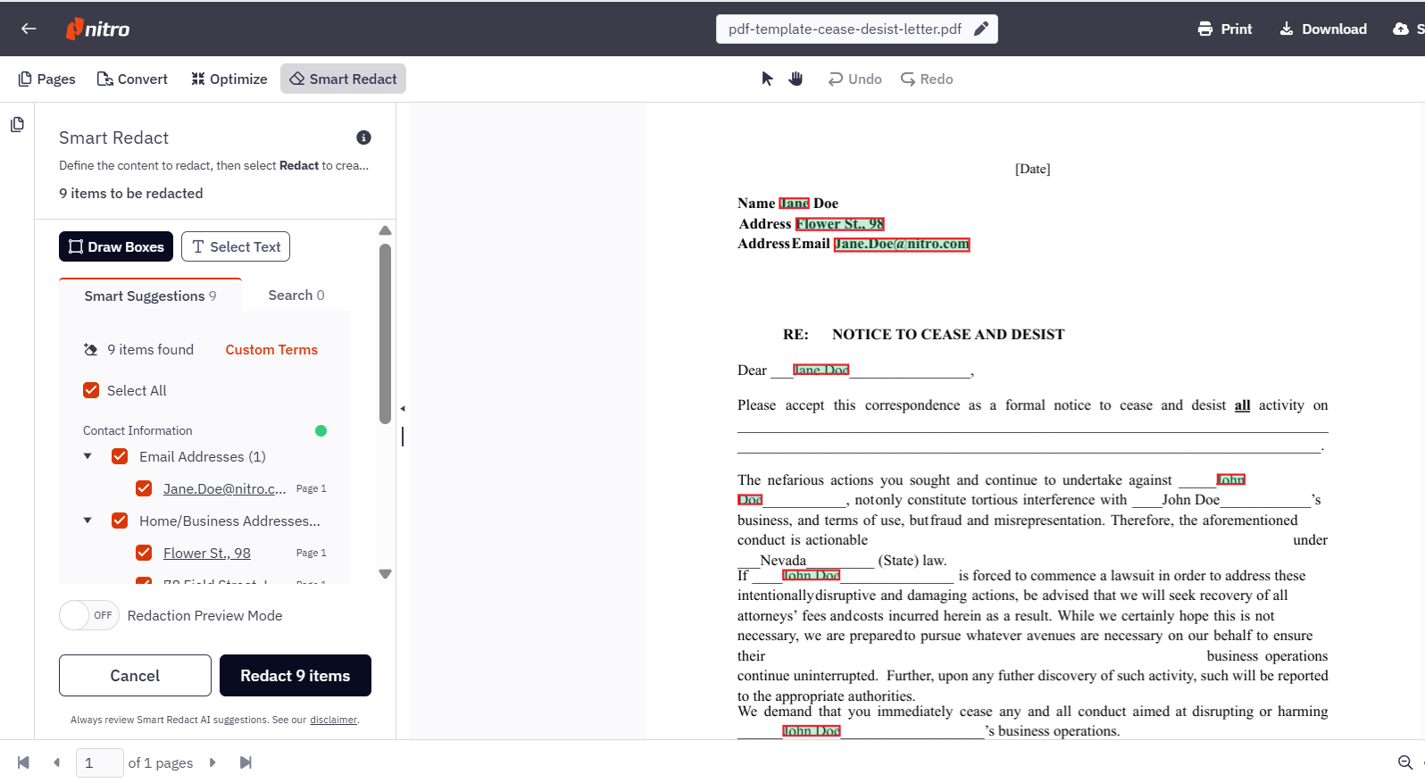 Smart Redact