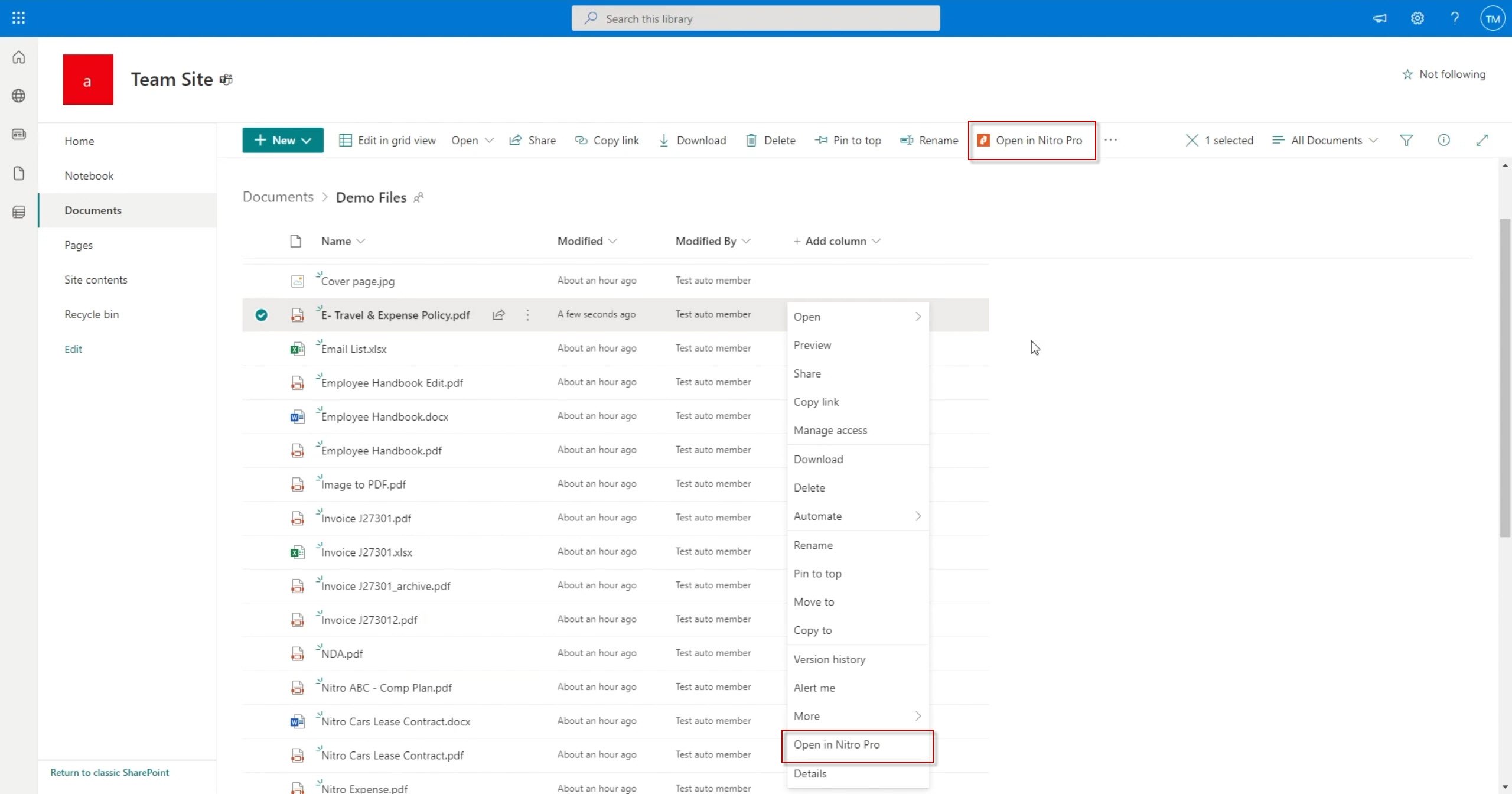 SharePoint Screenshot